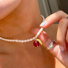 Load image into Gallery viewer, Cherry Pearl Choker