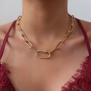 Gold Daydream Clasp Necklace