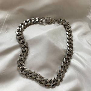 Layla Silver Chunky Necklace