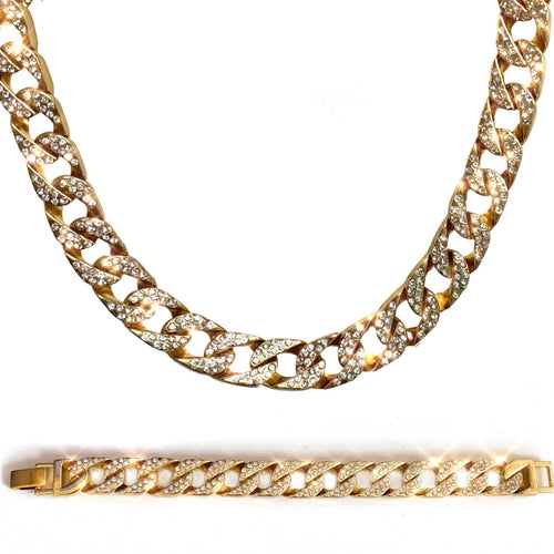 Honey Iced Necklace And Bracelet