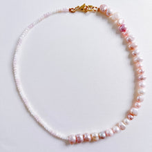 Load image into Gallery viewer, Baby Pink Pearl Gem Choker
