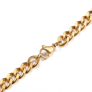 Ivy Gold Curb Chain Necklace