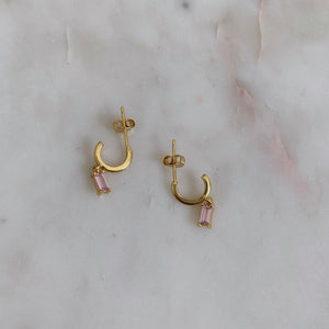 Rose Sansa Gold Earrings
