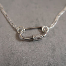 Load image into Gallery viewer, Mila Silver Clasp Dainty Necklace
