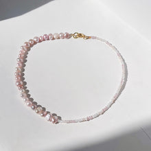 Load image into Gallery viewer, Baby Pink Pearl Gem Choker