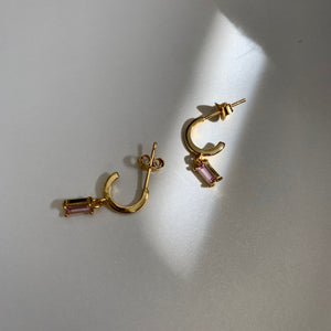 Rose Sansa Gold Earrings