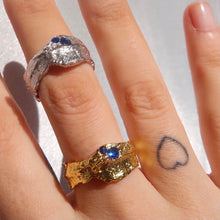 Load image into Gallery viewer, Gold Sapphire Ring