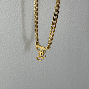 Initial Choker Necklace