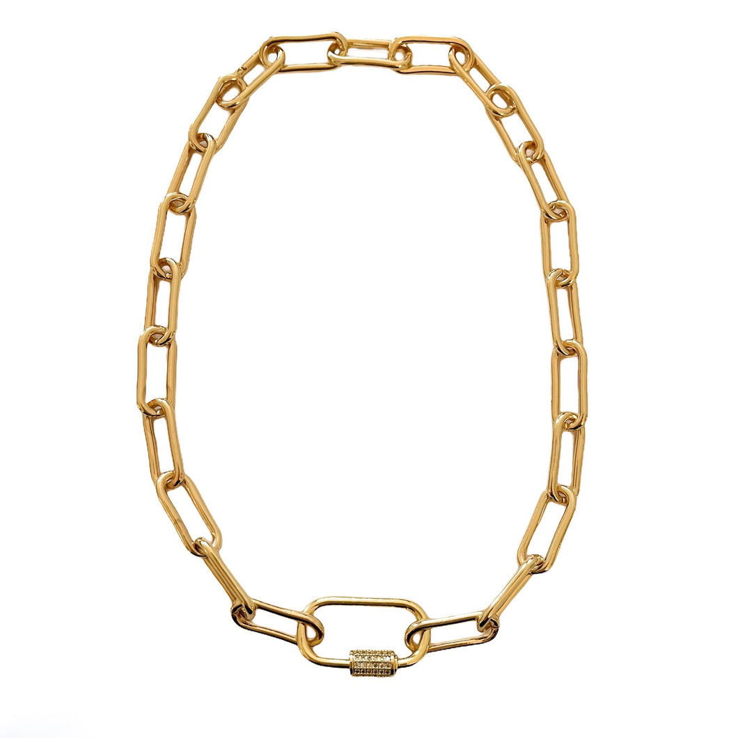 Gold Daydream Clasp Necklace
