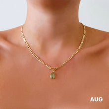 Load image into Gallery viewer, Birthstone Gold Dainty Necklace